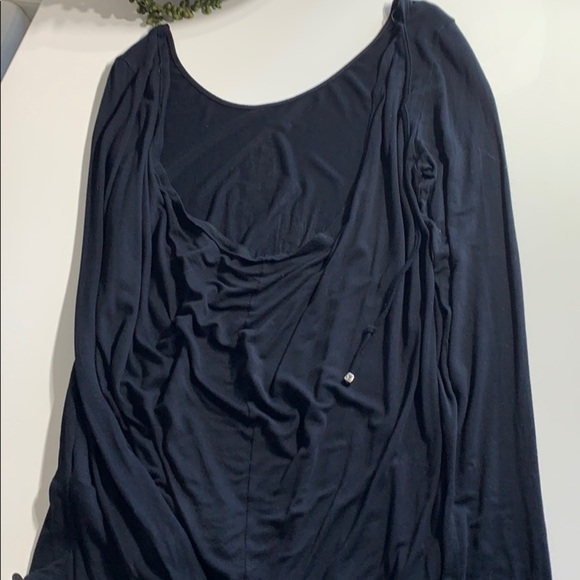 Lez A Lez Drape Back Castle Queen Long Sleeve top large women’s shirt black - Picture 8 of 8